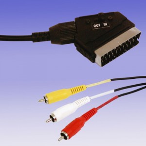 CABLE EUROCONECTOR A RCA A/V 