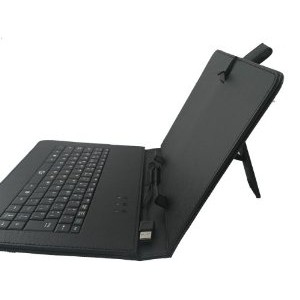 Funda con teclado para tablet negra