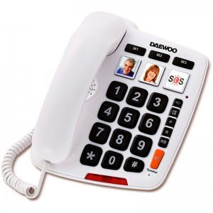 Teléfono de sobremesa DAEWOO DTC-760 COMPATIBLE CON AUDÍFONO