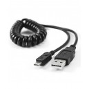 CONEXION USB A - MICRO USB B 5PIN RIZADO 0.6m