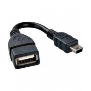 ADAPTADOR USB MINI MACHO A USB "A" HEMBRA 0.1m