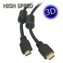 CONEXION HDMI/M A HDMI/M ORO 28AWG 10,2Gbps  H.S.E. 4K (4096x2160), VERSION 2.0  2M
